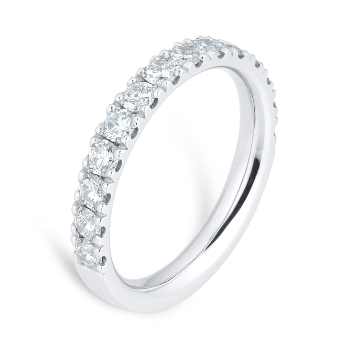 Mappin & Webb Platinum 3mm 1.00cttw Diamond Set Wedding Ring