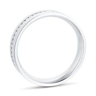 Mappin & Webb Platinum 0.48cttw Diamond Set Flat Court Diamond Wedding Ring