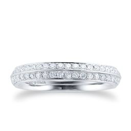 08230479 - Platinum 0.50cttw Diamond Set Wedding Ring