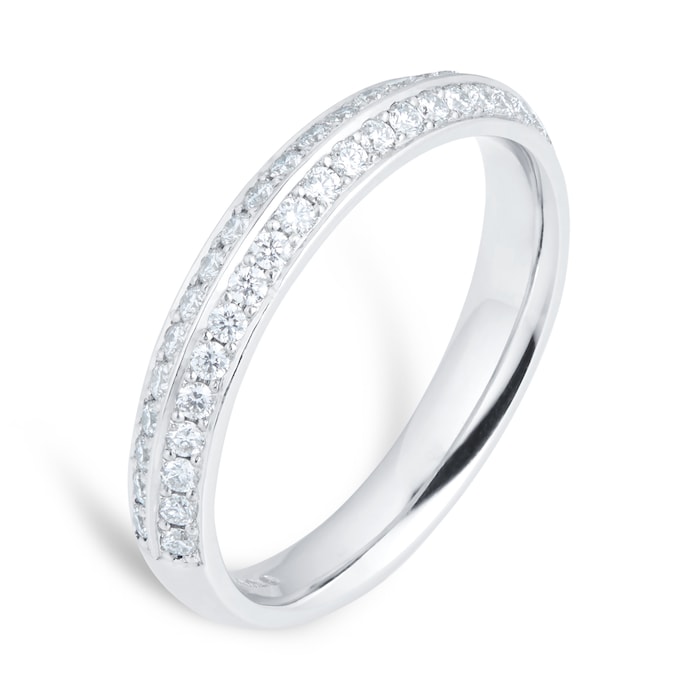 Mappin & Webb Platinum 0.50cttw Diamond Set Wedding Ring