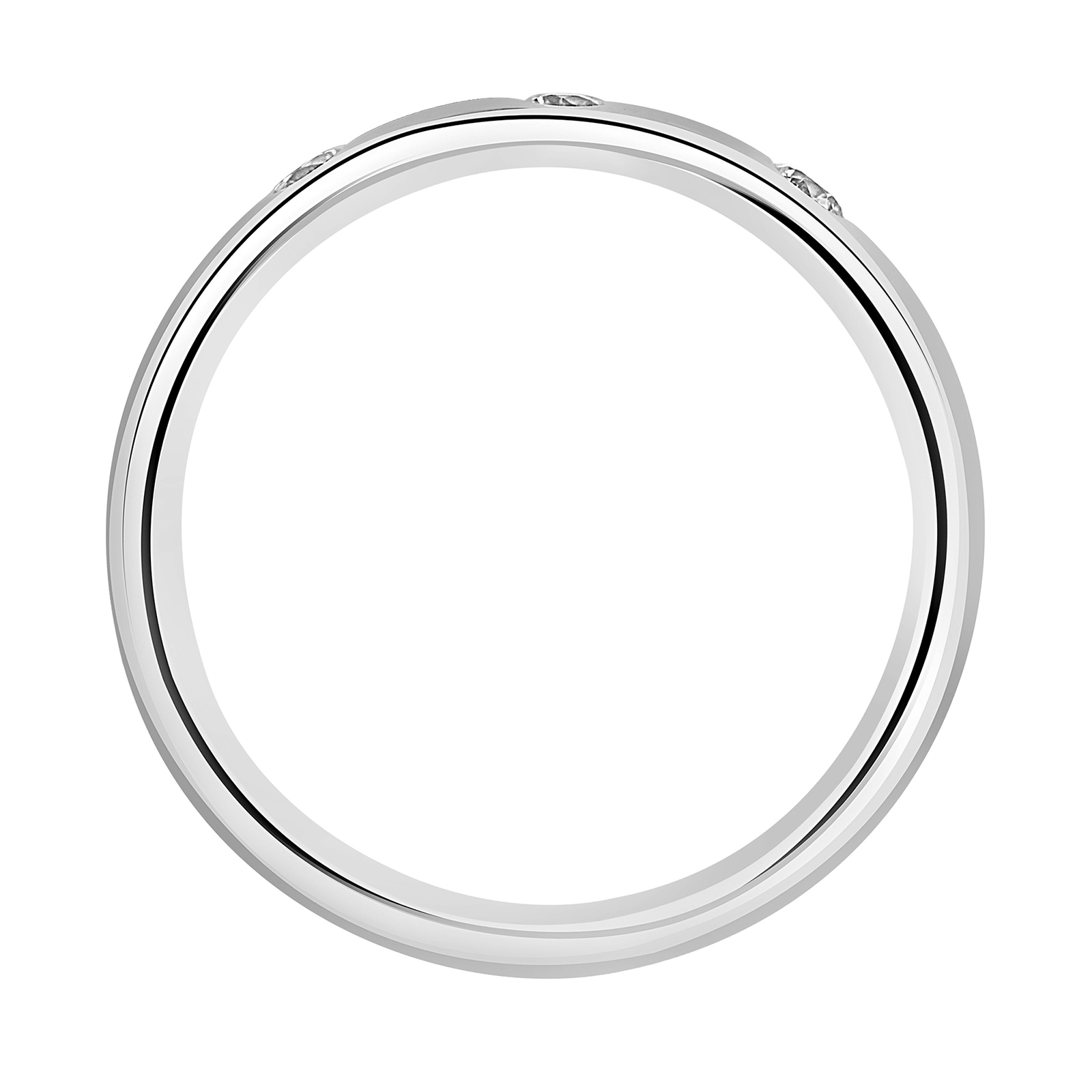 Mappin & Webb Platinum 0.24cttw Round Brilliant Cut Three Stone Diamond Wedding Ring