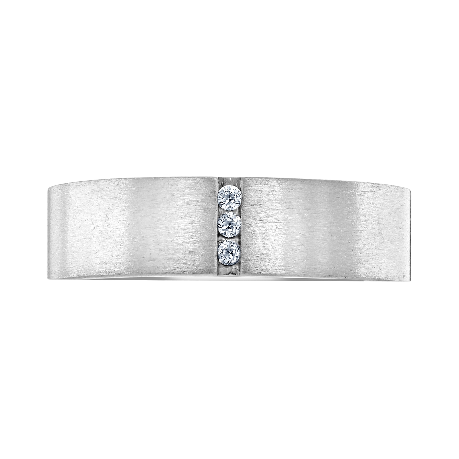 Mappin & Webb Platinum 0.04cttw Round Brilliant Cut Diamond Brushed Wedding Ring Mappin & Webb Platinum 0.04cttw Round Brilliant Cut Diamond Brushed Wedding Ring