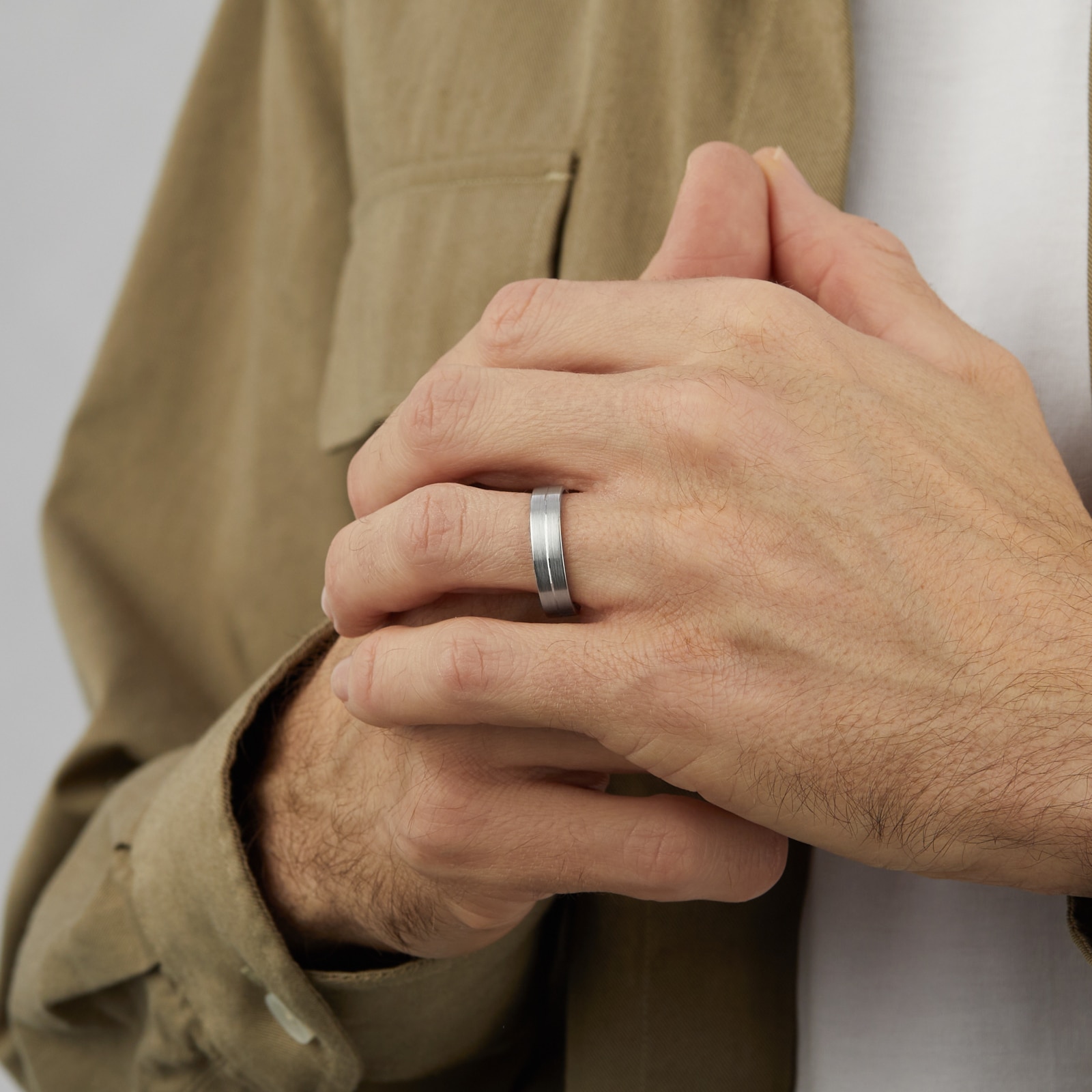 Goldsmiths Platinum 5mm 0.05ct Diamond Flat Court Wedding Ring