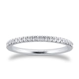 Mappin & Webb Platinum 0.60cttw Diamond Set 2mm Wedding Ring