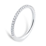 Mappin & Webb Platinum 0.60cttw Diamond Set 2mm Wedding Ring