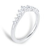 Mappin 
Webb Platinum 1.00cttw Diamond Set Wishbone Wedding Ring
