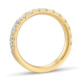 Mappin & Webb 18ct Yellow Gold 3mm 1.00cttw Diamond Wedding Ring - Ring Size P