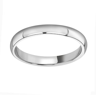 Mappin & Webb Platinum 2.5mm Heavy Court Wedding Ring