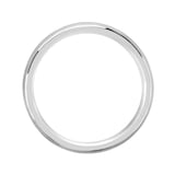 Mappin & Webb Platinum 4mm Heavy Court Wedding Ring