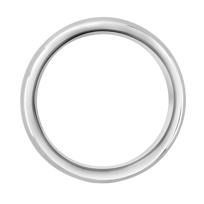 Mappin & Webb Platinum 4mm Luxury Court Wedding Ring - Ring Size M