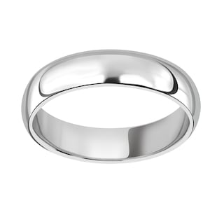 Mappin & Webb Platinum 5mm Heavy Court Wedding Ring