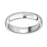 Mappin & Webb 4mm Light Court Ladies Wedding Ring In Platinum