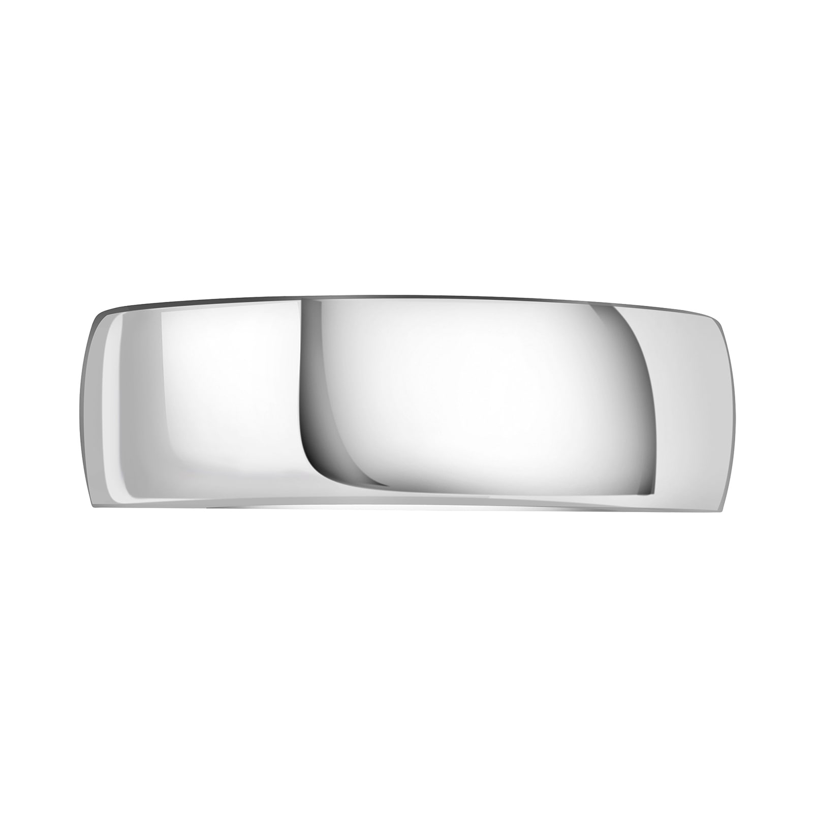 Mappin & Webb Platinum 7mm Standard Court Wedding Ring - Ring Size W