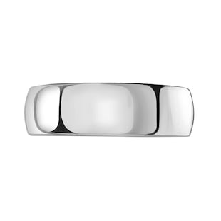 Mappin & Webb Platinum 7mm Heavy Court Wedding Ring