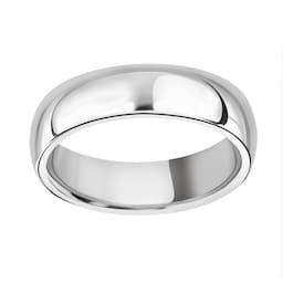 08250480 - Platinum 6mm Luxury Court Wedding Ring