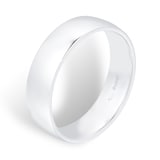 Mappin & Webb Platinum 5mm Light Low Domed Wedding Ring
