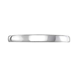 Mappin & Webb Platinum 2mm Luxury D-Shape Court Wedding Ring