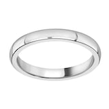 Mappin & Webb 2.5mm Flat Sided D Shape Ladies Wedding Ring In Platinum