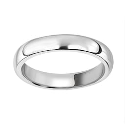 08250496 - Platinum 3.5mm Luxury D-Shape Court Wedding Ring