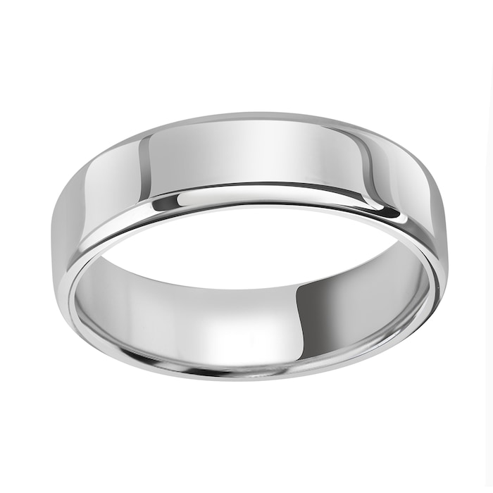 Mappin & Webb Platinum 6mm Standard Modern Court Court Wedding Ring