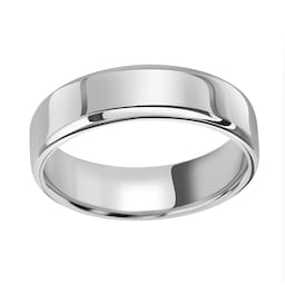08250503 - Platinum 6mm Standard Modern Court Court Wedding Ring