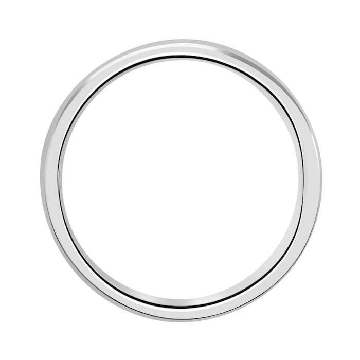 Mappin & Webb 6mm Light Flat Comfort Fit Gents Court Ring In Platinum