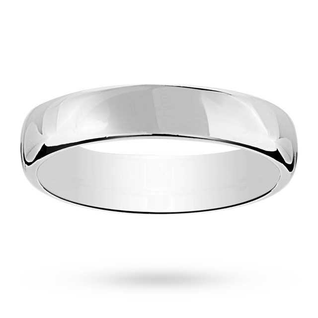 Mappin & Webb 6mm Flat Comfort Fit Gents Court Ring In Platinum