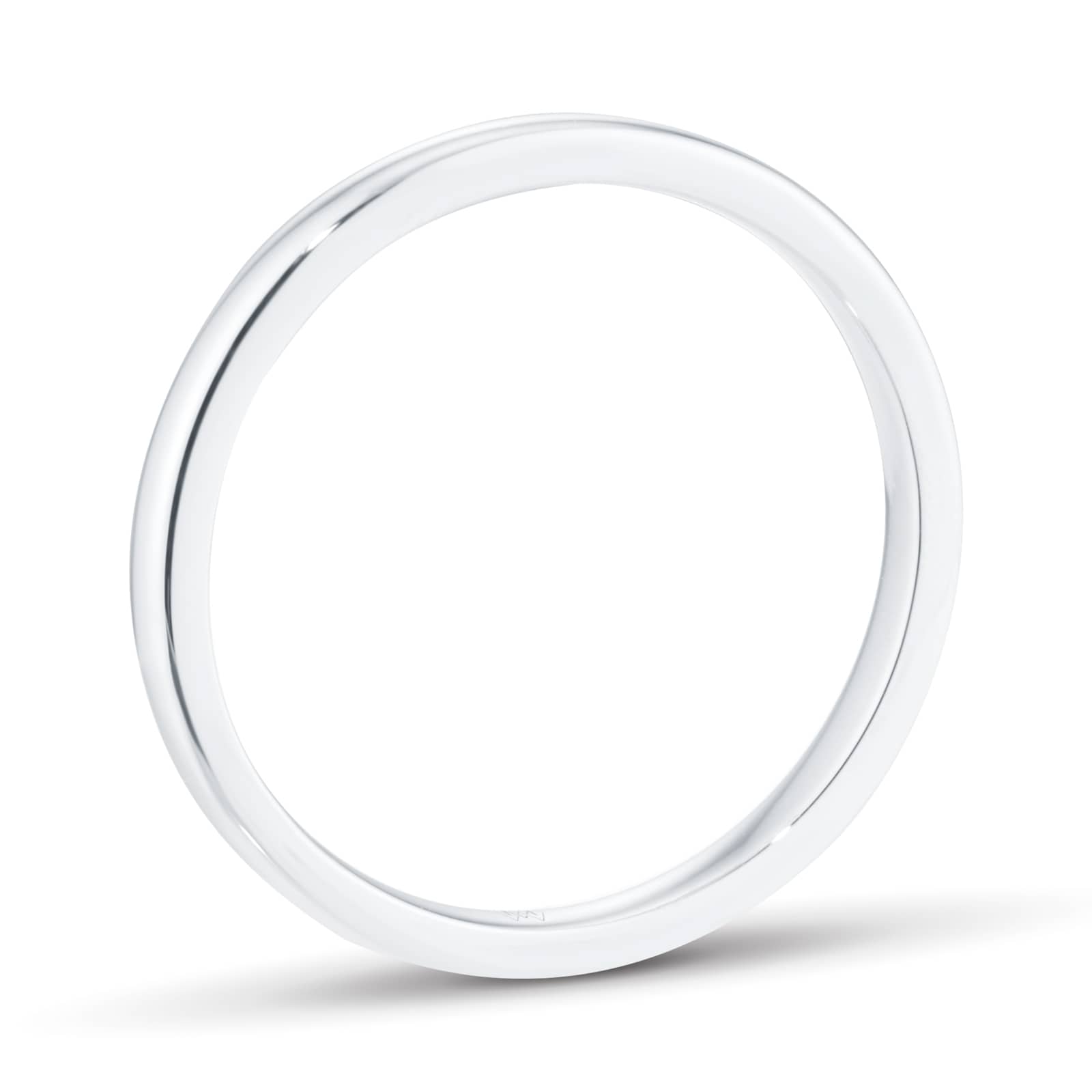 Mappin & Webb Platinum 2mm Heavy Court Wedding Ring Mappin & Webb Platinum 2mm Heavy Court Wedding Ring