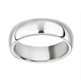 Mappin & Webb Platinum 7mm Luxury Court Wedding Ring