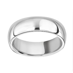 08250773 - Platinum 7mm Luxury Court Wedding Ring