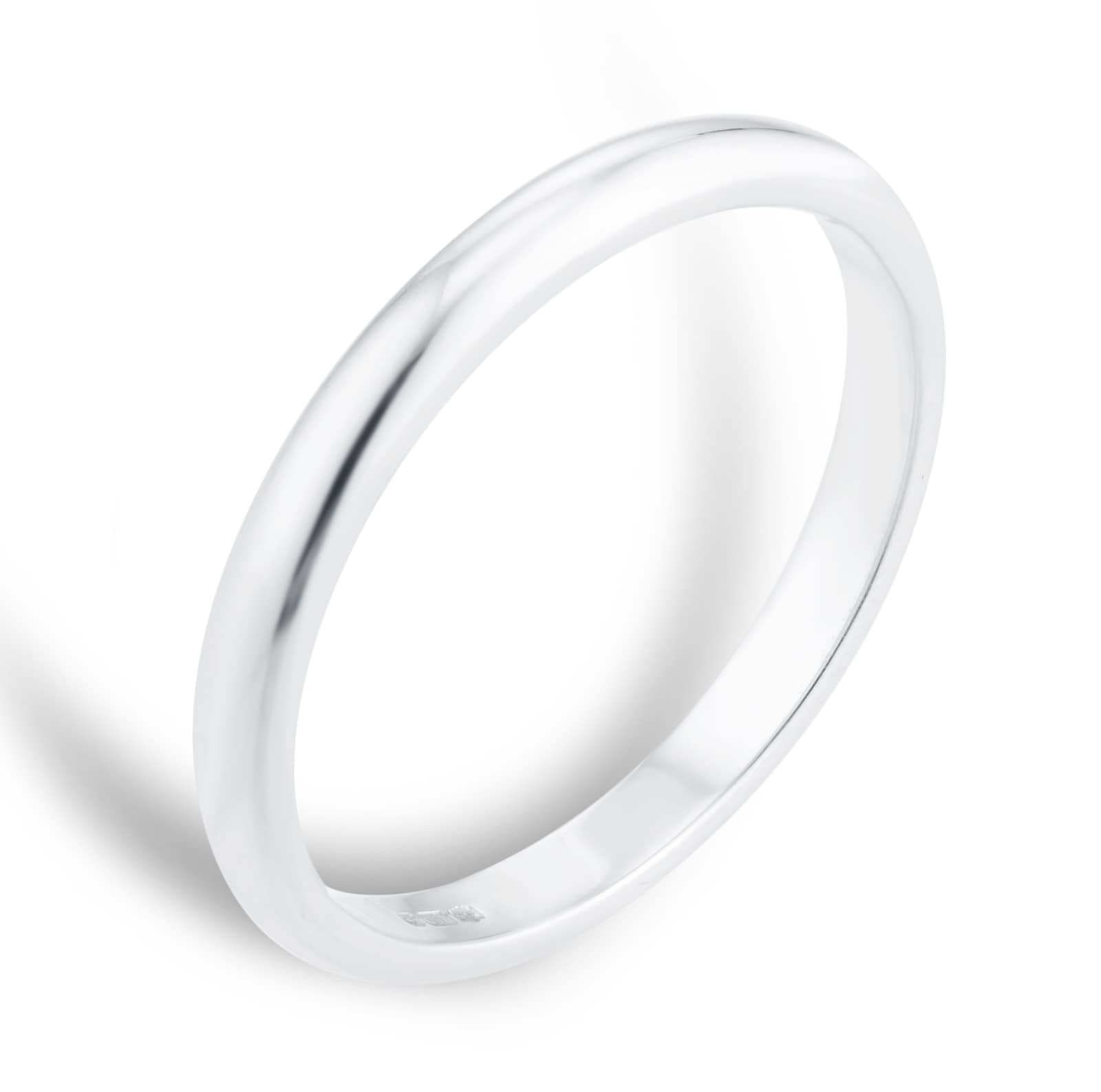Mappin & Webb Platinum 2mm Standard Domed Court Wedding Ring Mappin & Webb Platinum 2mm Standard Domed Court Wedding Ring