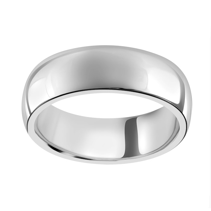 Mappin & Webb Platinum 7mm Luxury D-shape Court Wedding Ring