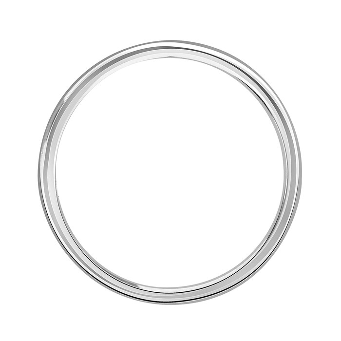 Mappin & Webb Platinum 2mm Standard Modern Court Court Wedding Ring - Ring Size P