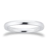 Mappin & Webb Platinum 2.5mm Heavy Court Wedding Ring