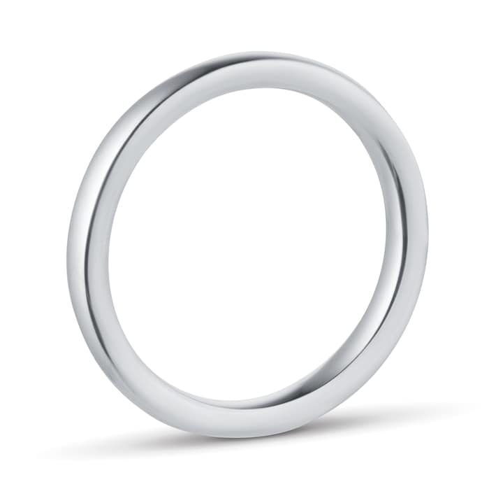 Mappin & Webb Platinum 2.5mm Heavy Court Wedding Ring