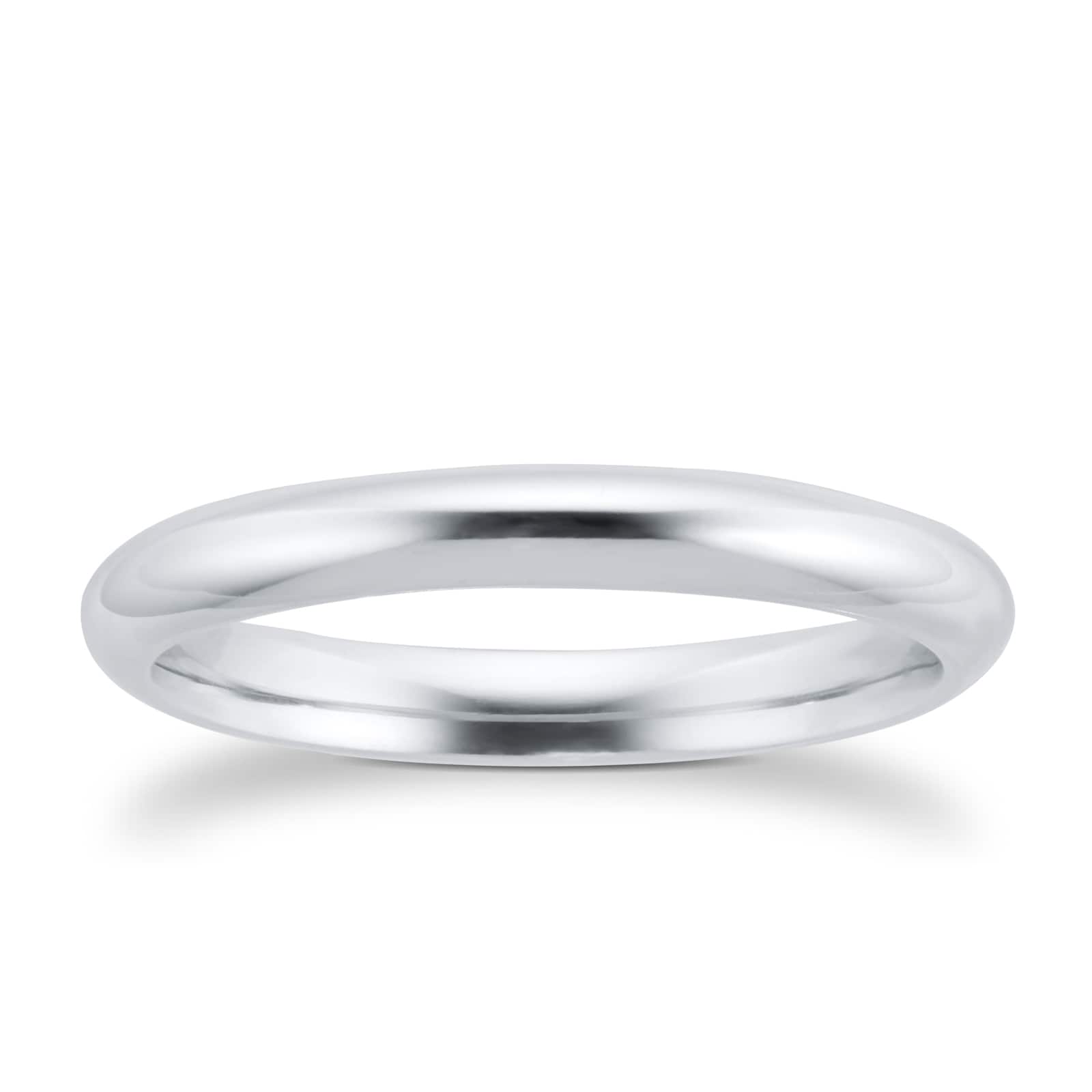 Goldsmiths Platinum 2.5mm Plain Paris Court Wedding Ring Goldsmiths Platinum 2.5mm Plain Paris Court Wedding Ring
