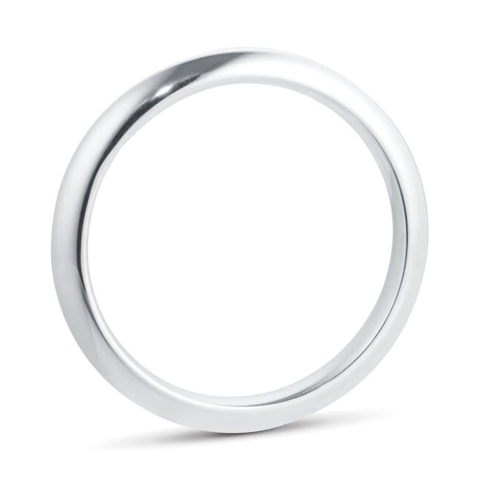 Goldsmiths Platinum 2.5mm Plain Paris Court Wedding Ring