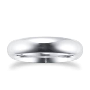 Goldsmiths Platinum 5mm Plain Paris Court Wedding Ring