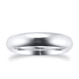 Goldsmiths Platinum 5mm Plain Paris Court Wedding Ring