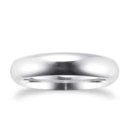 08250832 - Platinum 5mm Plain Paris Court Wedding Ring