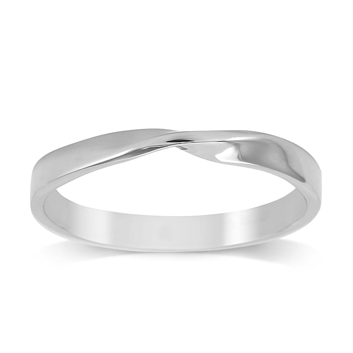 Mappin & Webb Platinum 2.5mm Twist Wedding Ring