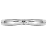 Mappin & Webb Platinum 2.5mm Pinched Wedding Ring