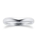 Mappin & Webb Platinum Ena Harkness Wishbone Wedding Ring