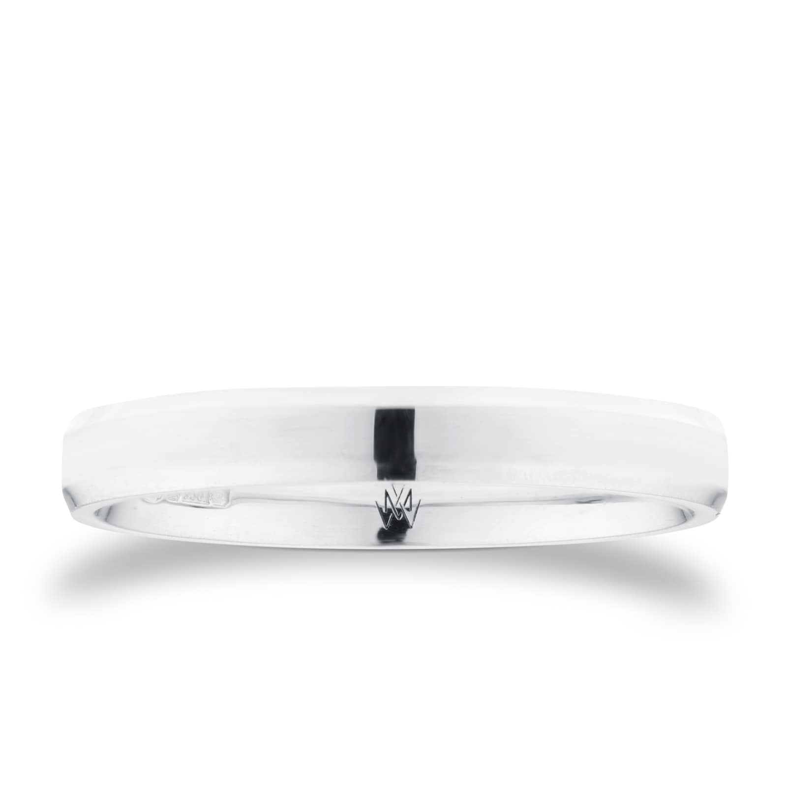 Mappin & Webb Platinum 3mm Flat Top Bevelled Edge Wedding Ring Mappin & Webb Platinum 3mm Flat Top Bevelled Edge Wedding Ring