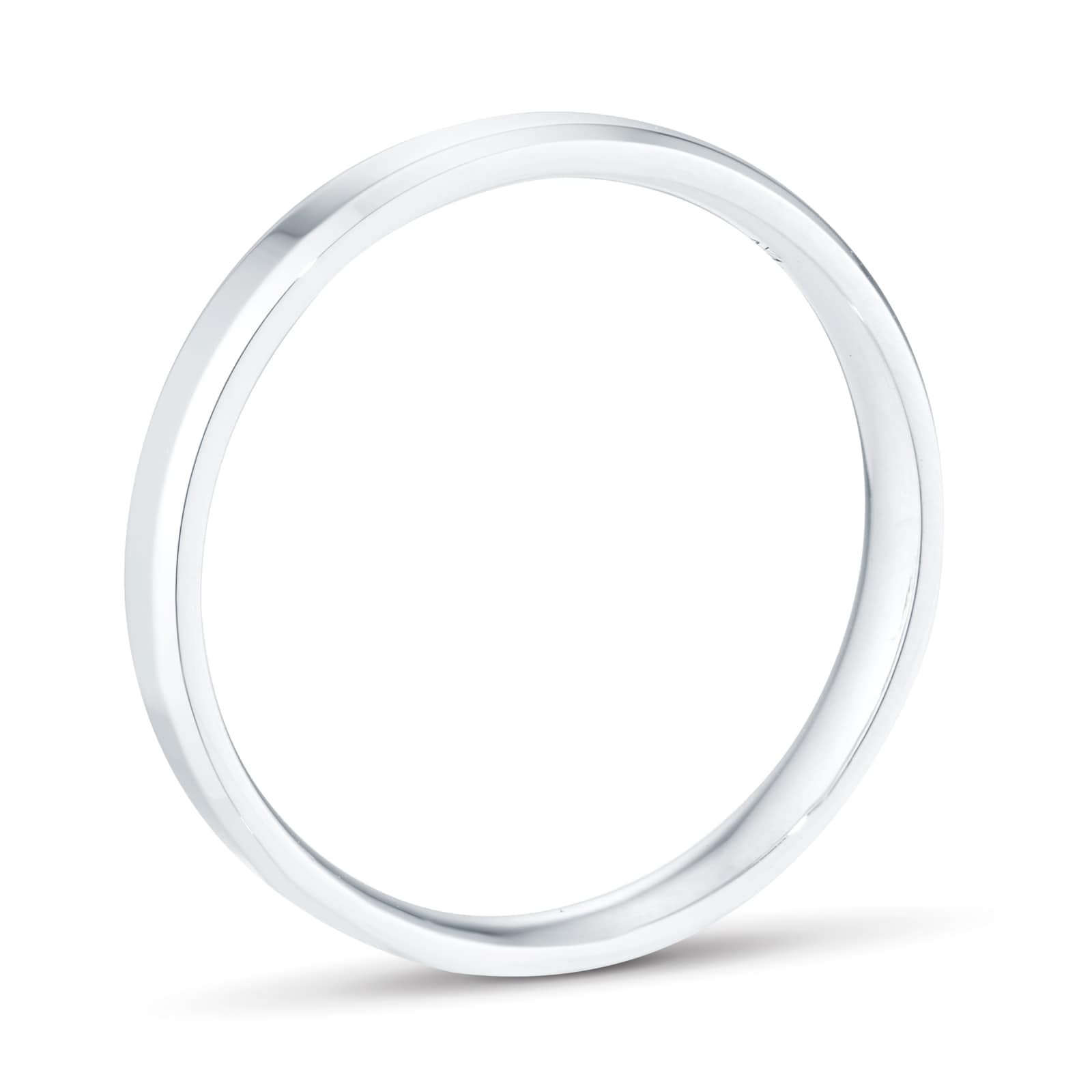 Mappin & Webb Platinum 3mm Flat Top Bevelled Edge Wedding Ring Mappin & Webb Platinum 3mm Flat Top Bevelled Edge Wedding Ring