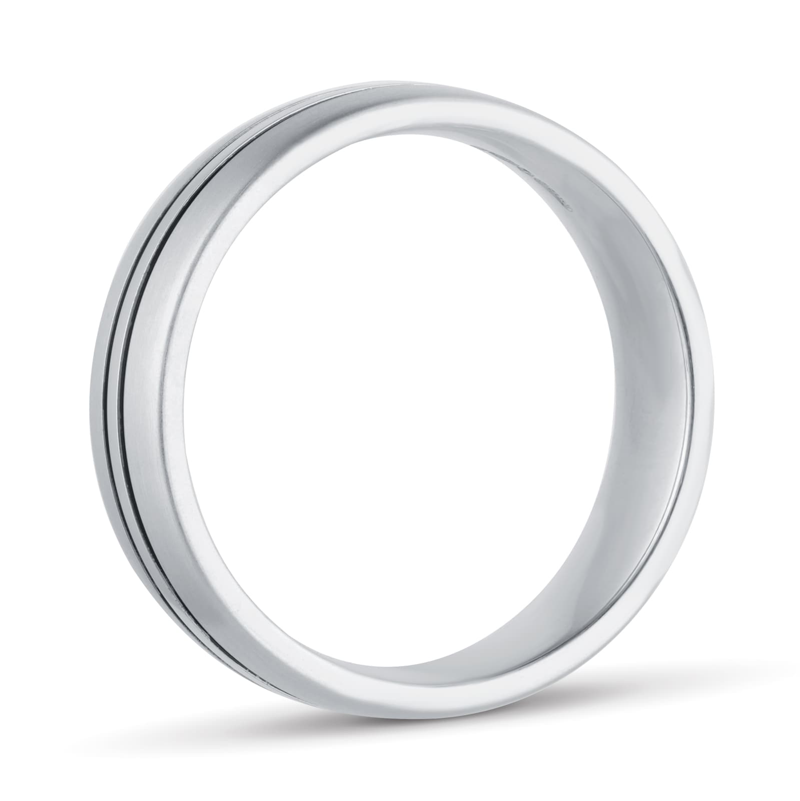 Mappin 
Webb Platinum 6mm Black Ruthenium Wedding Ring