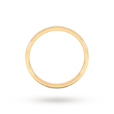 Goldsmiths 2.5mm Slight Court Standard  Wedding Ring In 9 Carat Yellow Gold - Ring Size K