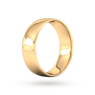 Best Luxury 
7mm Slight Court Standard  Wedding Ring In 9 Carat Yellow Gold
