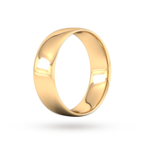 Goldsmiths 7mm Slight Court Standard  Wedding Ring In 9 Carat Yellow Gold - Ring Size Q