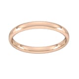 Goldsmiths 2.5mm Slight Court Standard  Wedding Ring In 9 Carat Rose Gold - Ring Size K
